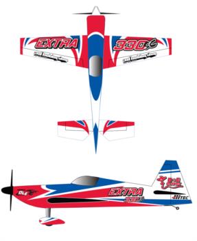 3DHS Extra 330sc Red-Blue 2 Graphic Package